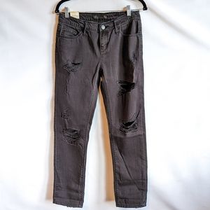 NWT Buckle Daytrip Black Lynx Ankle Straight Jeans Size 25